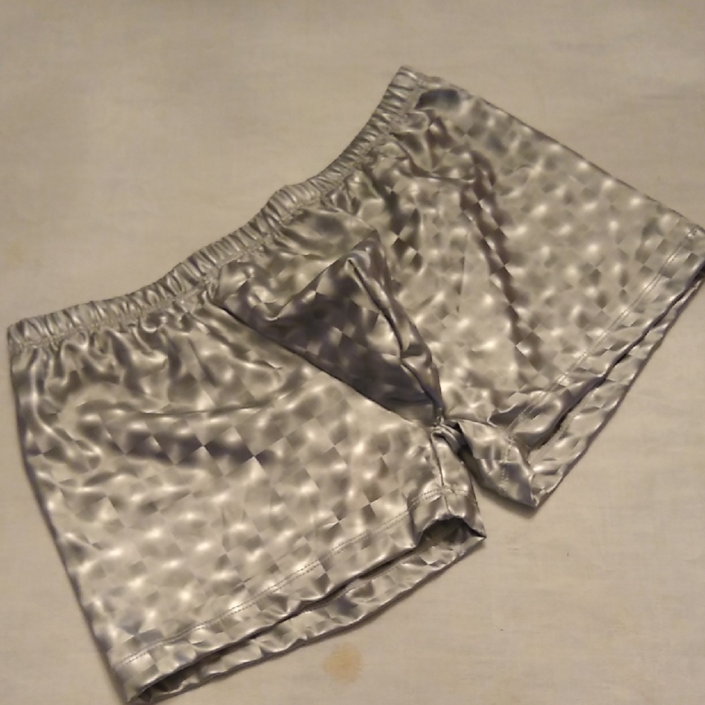 Silver Disco Shorts